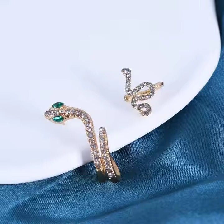 UNI-10464 - Gold Snake - Ear Cuff Set of 2