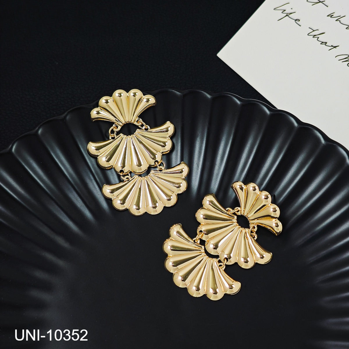 UNI-10352 - Foiled Gold Series - Earring Style 7