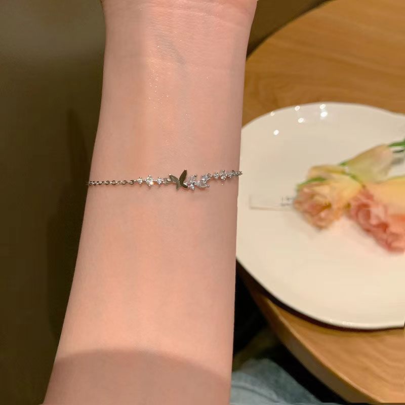 UNI-10613 - Butterfly Diamonds Silver - Bracelet