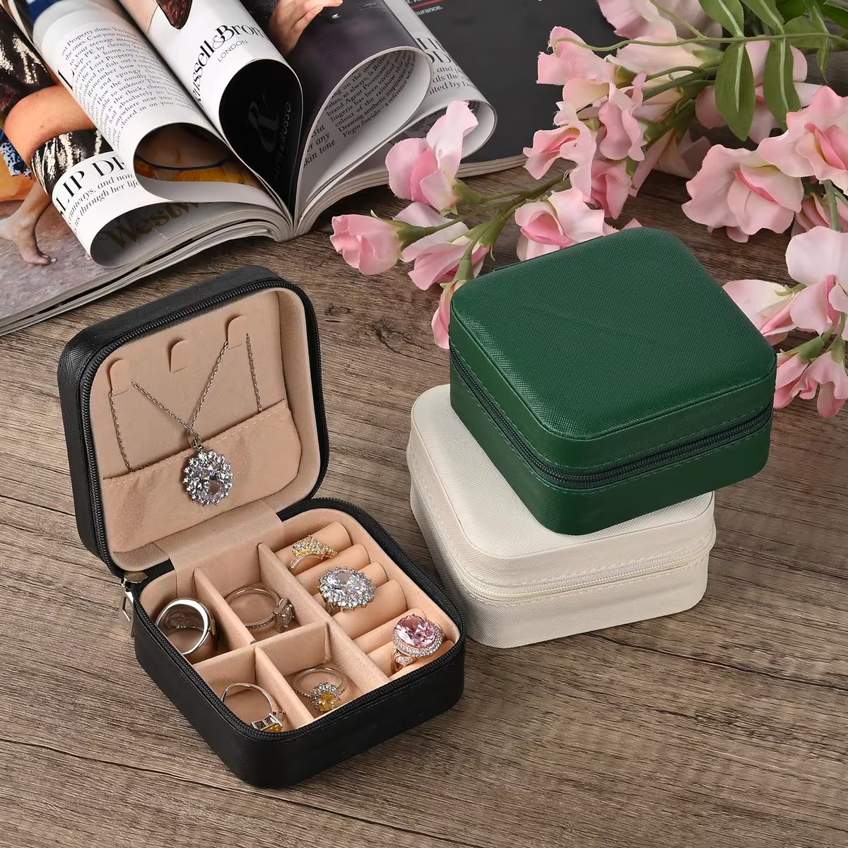 JJ - 11010 - Dark Green  - Jewelry Box