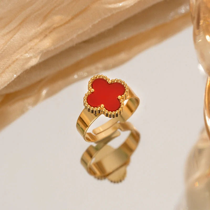 SS-11447 - Luxury Red Flower - Ring